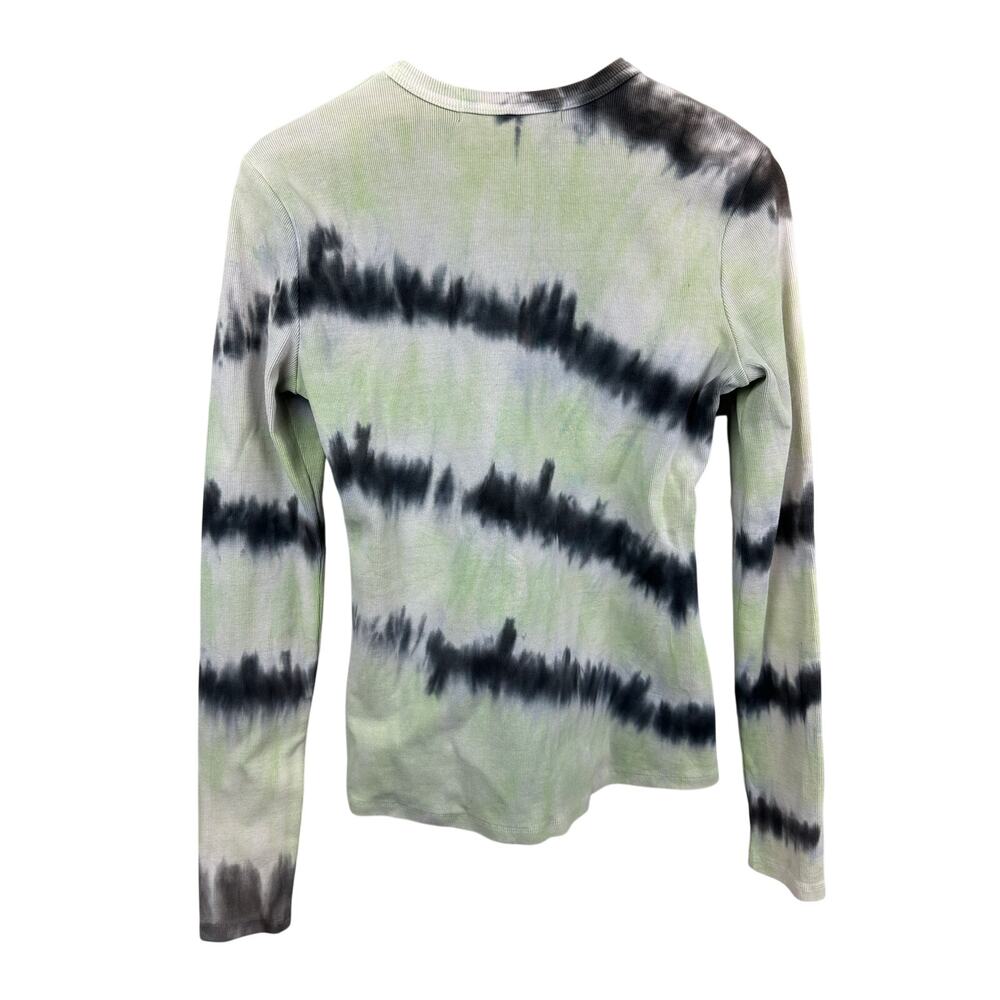 Proenza Schouler Tie-Dye Print Crew NeckLong Sleeve Top Cotton Size Medium - Picture 5 of 10